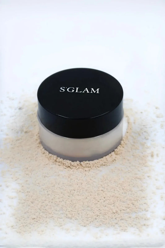 S’GLAM Loose Baking & Setting Powder – Transparante Fixeerpoeder | Matte Finish