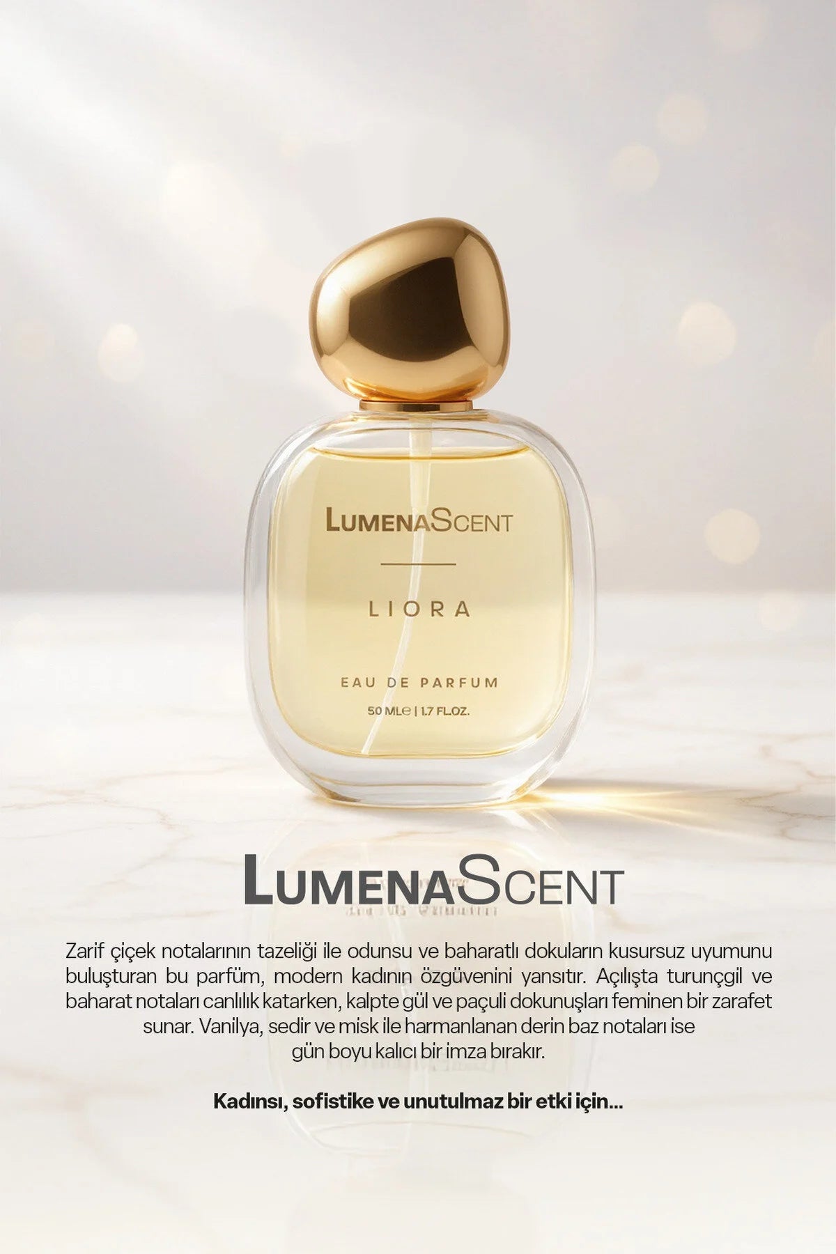 Lumenascent Liora Eau de Parfum – Bloemige Damesgeur – Fris, Elegant & Langdurig – 50 ml