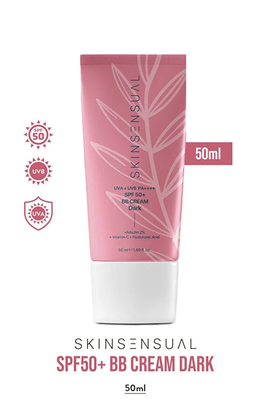 Skin Sensual BB Cream Dark – 50ml | SPF 50 PA++++ met Vitamine C & Arbutine