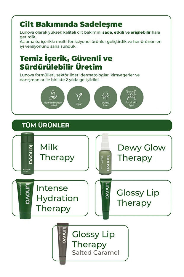 Lunova Skin Milk Therapy Serum 150 ml – Intens Hydraterend Milk Serum met Ceramiden & Hyaluronzuur