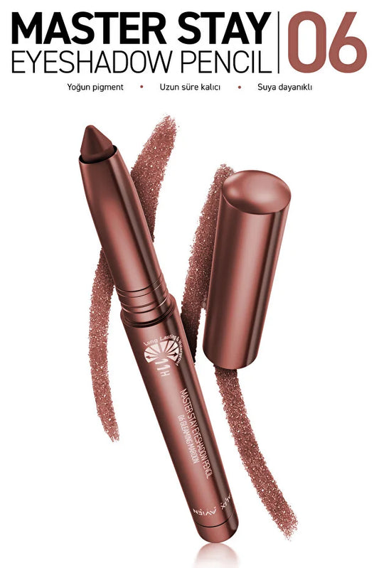 Alix Avien Paris Master Stay Eyeshadow Pencil 06 Gleaming Maroon |Waterproof Oogschaduwpotlood