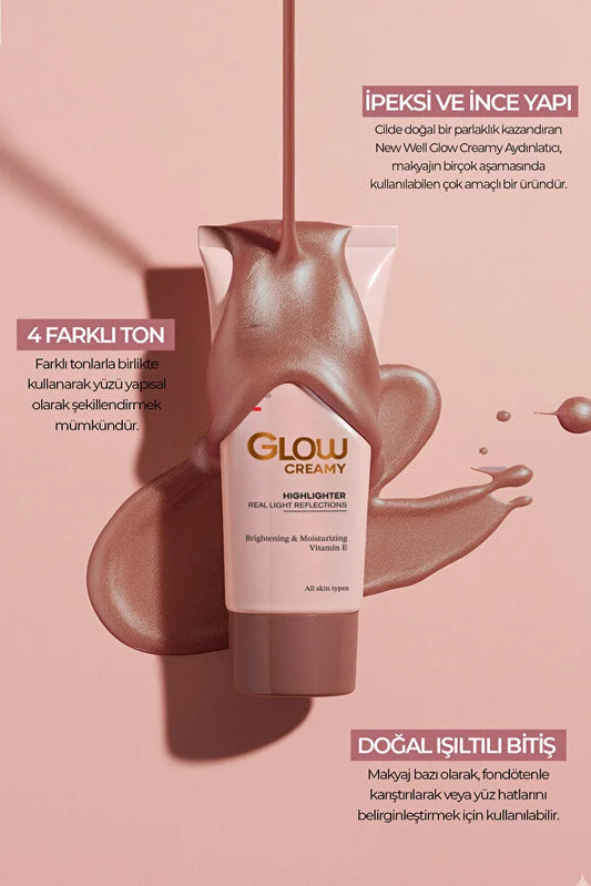 New Well Glow Creamy Highlighter Carnelian 03