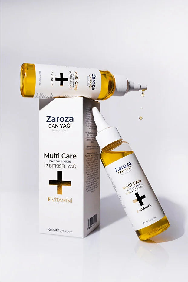 Zaroza Multi Care Olie 100 ml – 17 Natuurlijke Oliën & Vitamine E