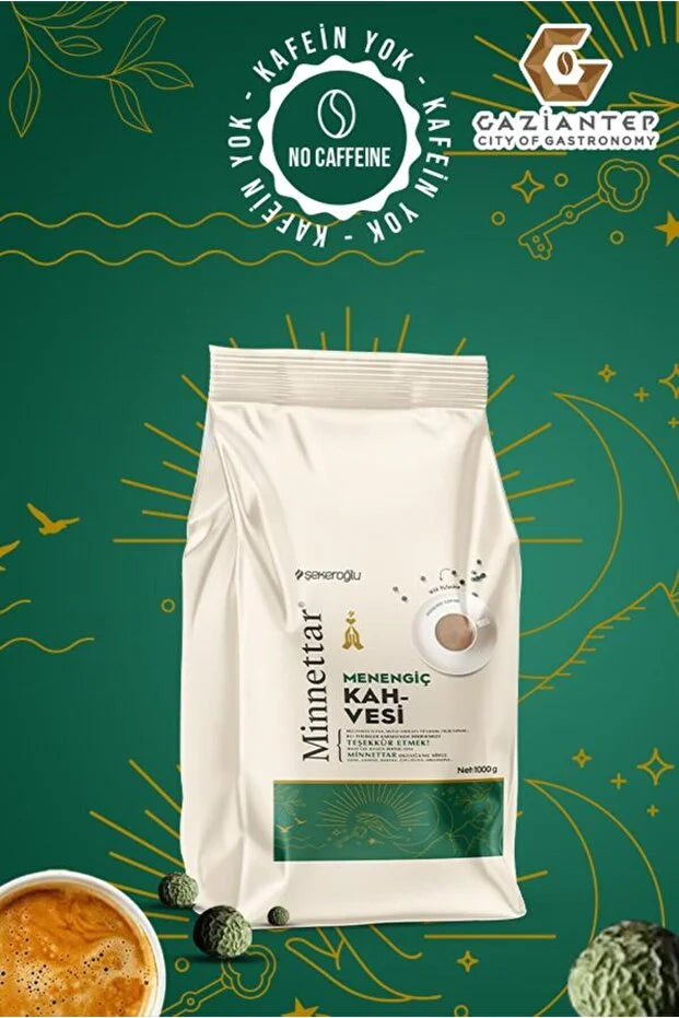 Şekeroğlu Minnettar Menengiç Koffie – Cafeïnevrij – Wilde Pistache – 1 kg