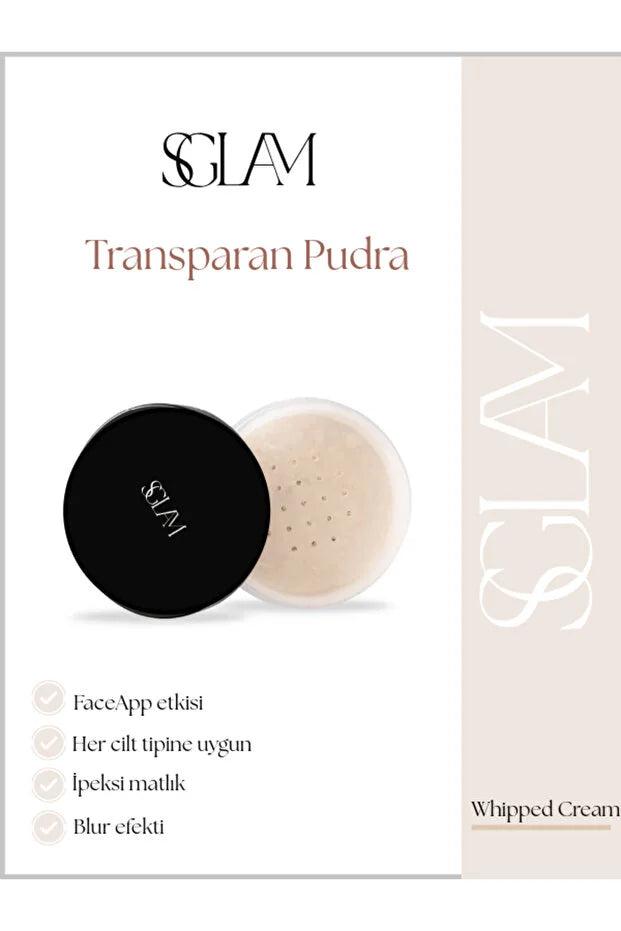 S’GLAM Loose Baking & Setting Powder – Transparante Fixeerpoeder | Matte Finish
