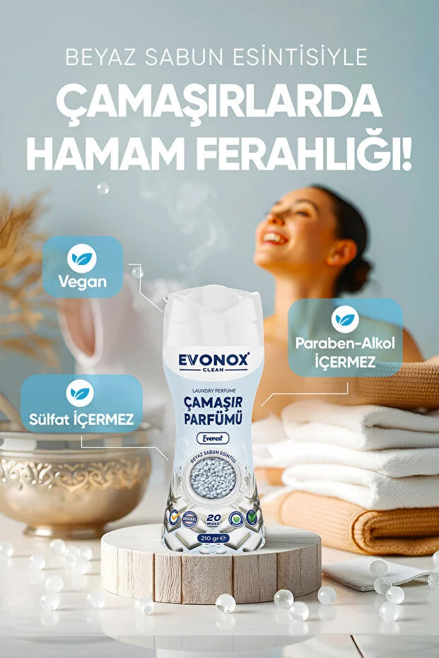 Evonox Clean Çamaşır Parfümü – Everest 210 gr