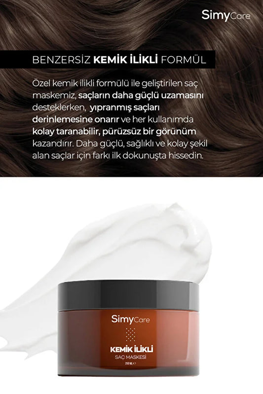 SimyCare Intensief Haarmasker met Beenmergextract – 250ml | Herstel & Groei