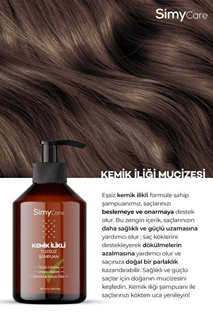 SimyCare Anti-Haaruitval Beenmerg Shampoo – 500ml | Zoutvrij & Sulfaatvrij