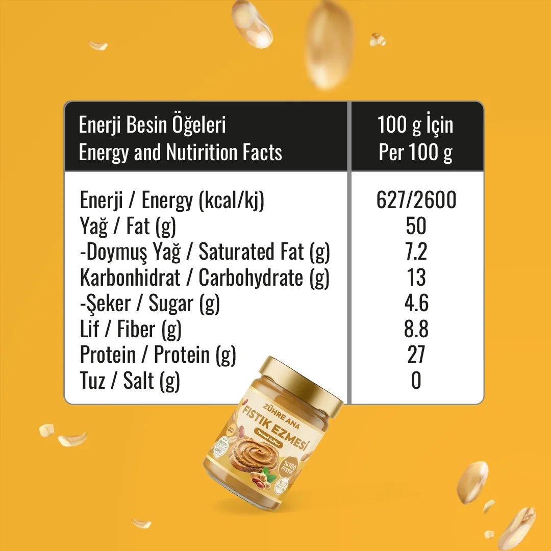 Zühre Ana Yer Fıstığı Ezmesi 315 g | 100% Pindakaas