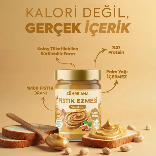 Zühre Ana Yer Fıstığı Ezmesi 315 g | 100% Pindakaas