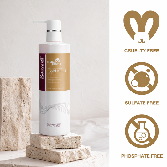 Karseell Maca Essence Repair Keratin Cream – Intensieve Haarverzorging – Hydraterend, Anti-Frizz & Glans – Voor Droog & Beschadigd Haar – 500 ml