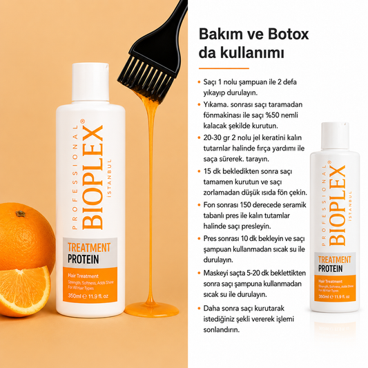 Bioplex Treatment Protein Keratine Haarbehandeling 350 ml – Herstellende Proteïne Verzorging voor Droog & Beschadigd Haar