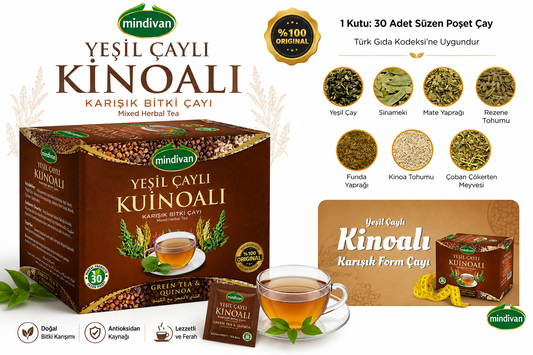 Mindivan – Kruidenthee met Quinoa & Groene Thee 30 Theezakjes