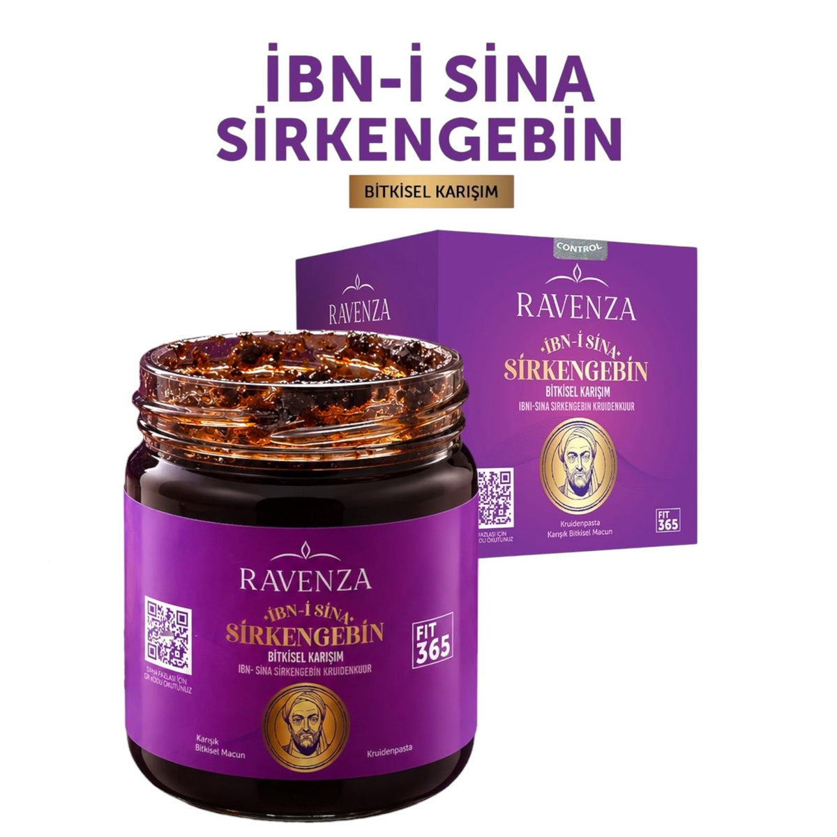 Ravenza İbn-i Sina Sirkencebin – Kruidenpasta met Granaatappelmelasse, Venkel, Rozemarijn, Chia & Quinoa – 240 g