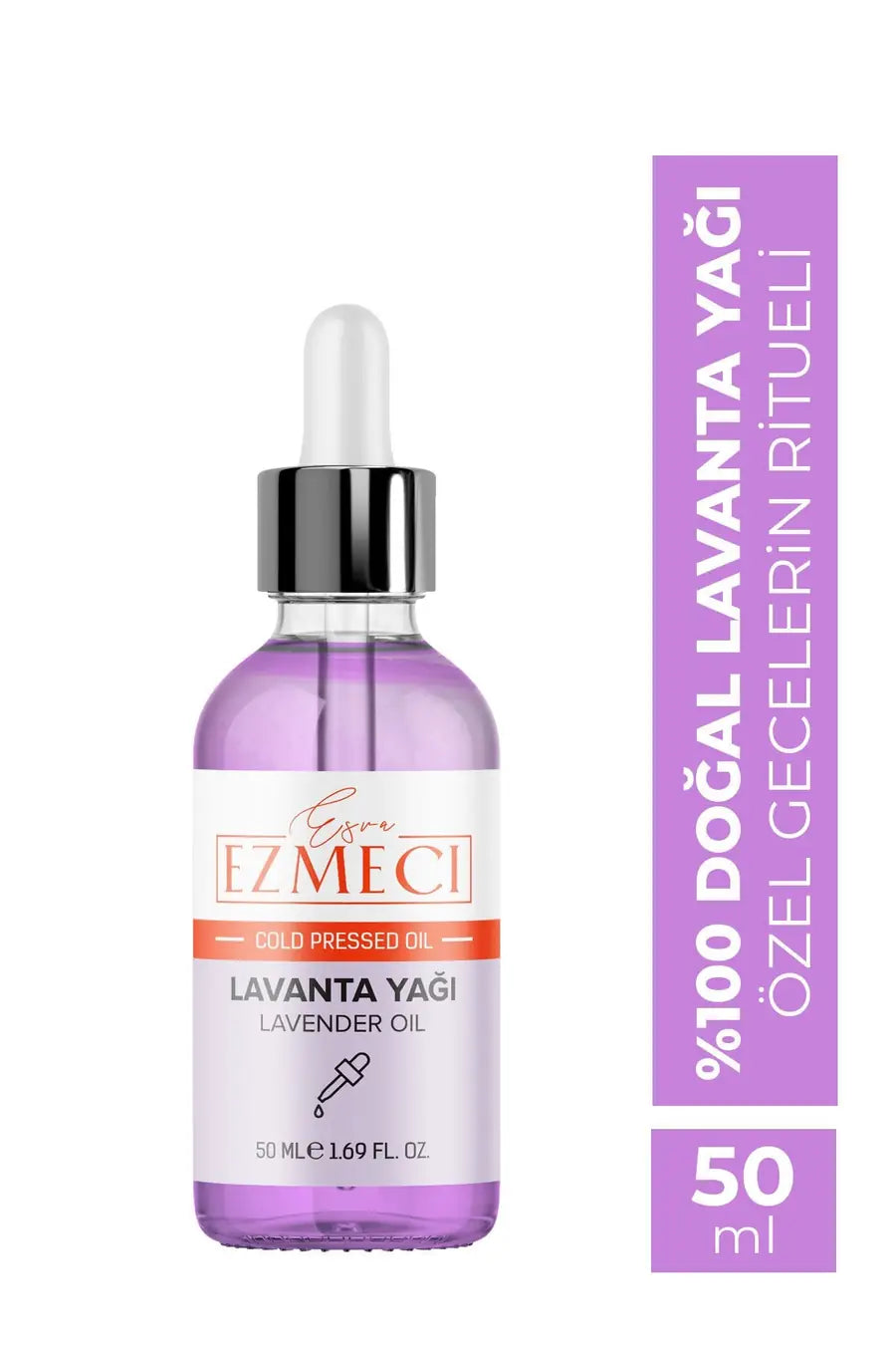Esra Ezmeci Lavendelolie – 50ml | 100% Pure Essentiële Olie voor Ontspanning & Slaap