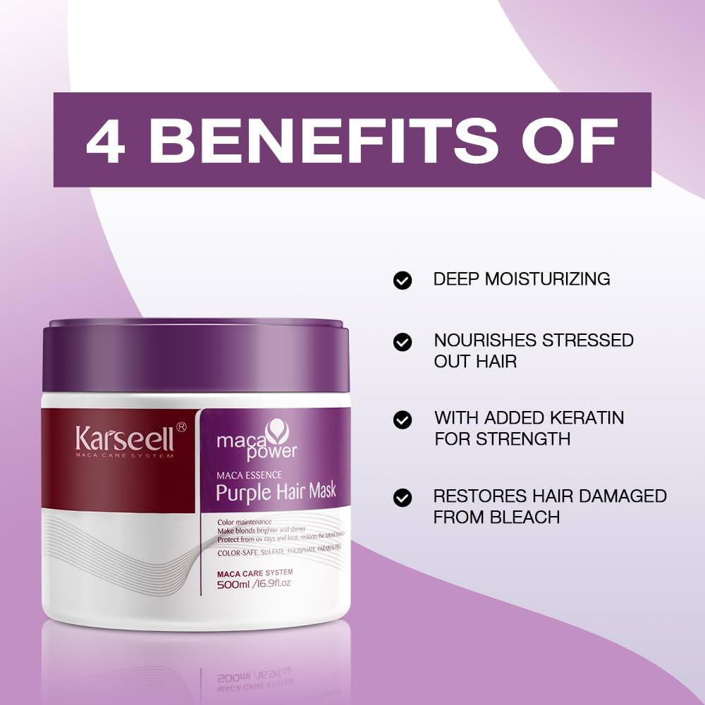 Karseell Purple Haarmasker - 500ml
