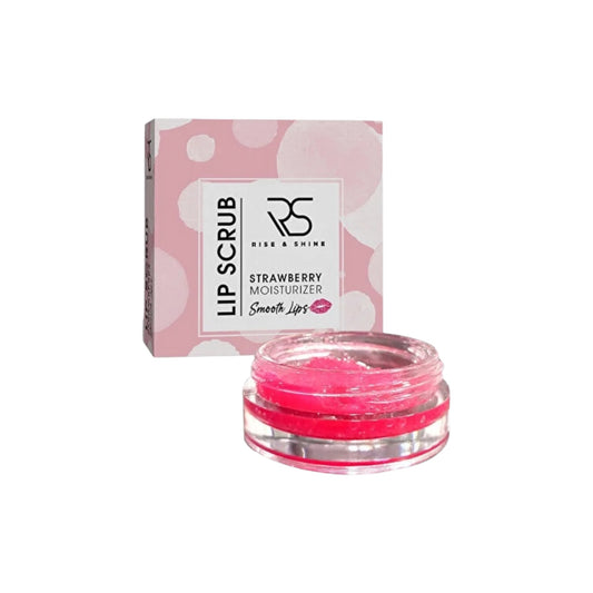 Rise & Shine Lip Scrub Strawberry – Hydraterende & Exfoliërende Lippen Scrub – Voor Zachte & Gladde Lippen – 20 g