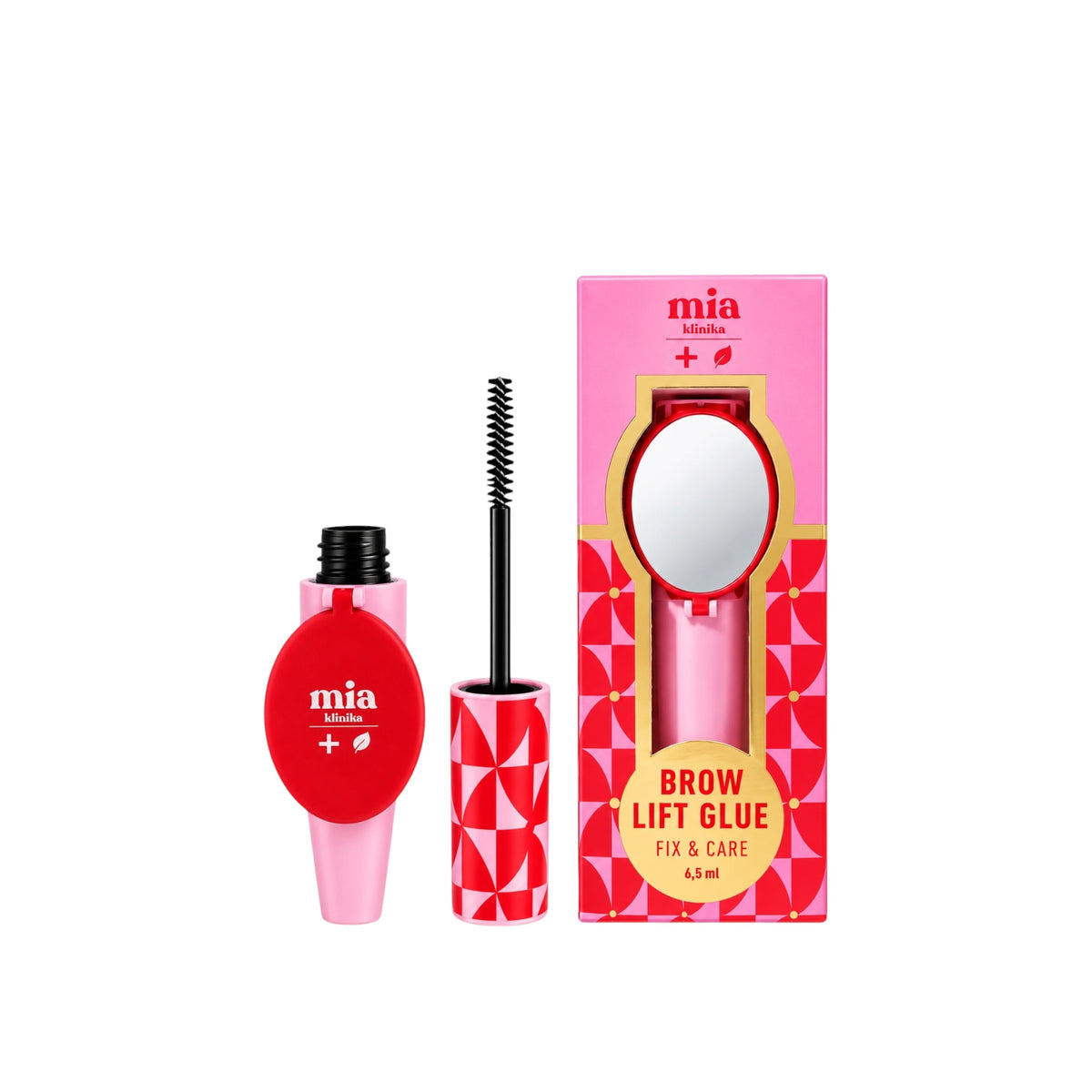 Mia Klinika Brow Lift Glue Fix & Care - Wenkbrauwgel - Sterke Fixatie - Met Spiegeltje - 6,5 ml