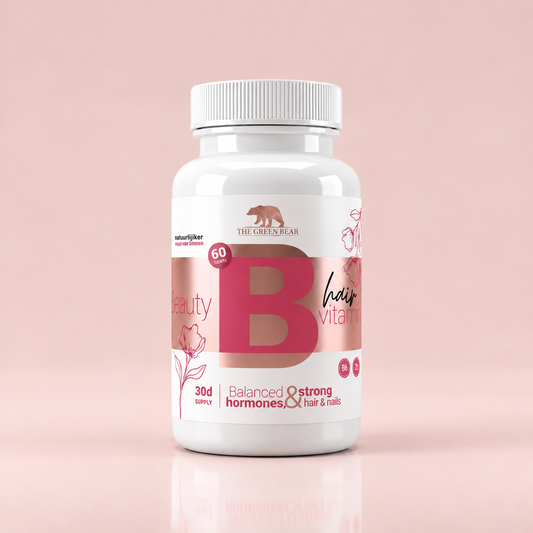 The Green Bear Beauty Vitamins – Multivitaminen voor Vrouwen - Haar, Huid & Nagels – 60 Tabletten