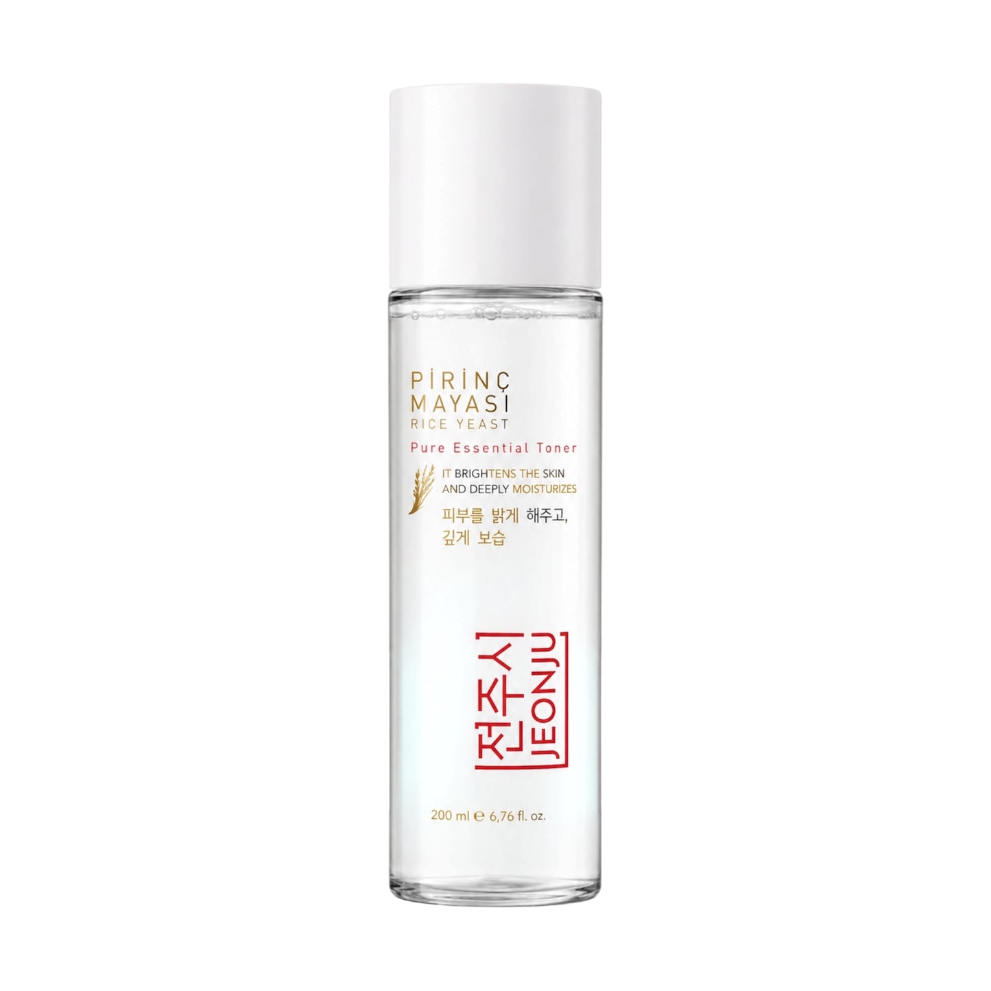 Jeonju Rice Yeast Toner – Met Rijstextract & Niacinamide – Hydraterende & Egaliserende Gezichtstoner – Voor Alle Huidtypes – 200 ml