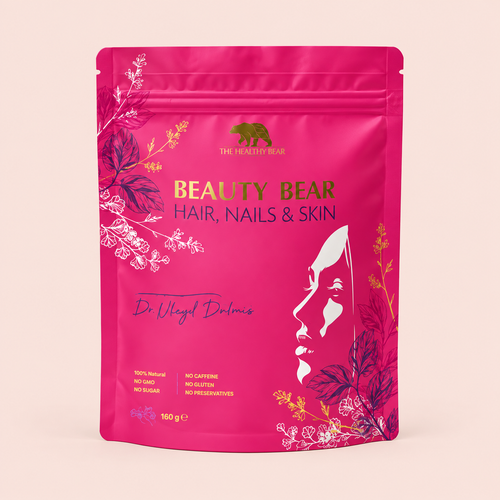 The Green Bear Beauty Bear Hair, Nails & Skin – Kruidenthee voor Haar, Nagels & Huid – 180 g