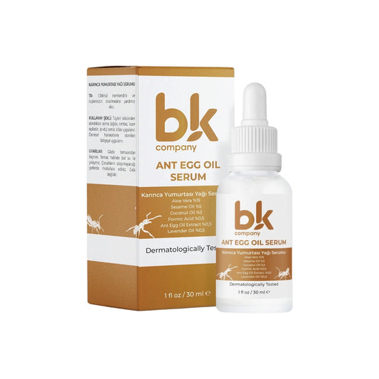 BK Company Ant Egg Oil Serum – Huidverzorgende Olie na Ontharing – Hydratatie & Gladde Huid – Voor Gezicht & Lichaam – 30 ml