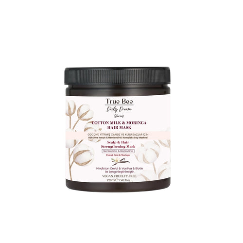 True Bee Cotton Milk & Moringa Haarmasker 220 ml