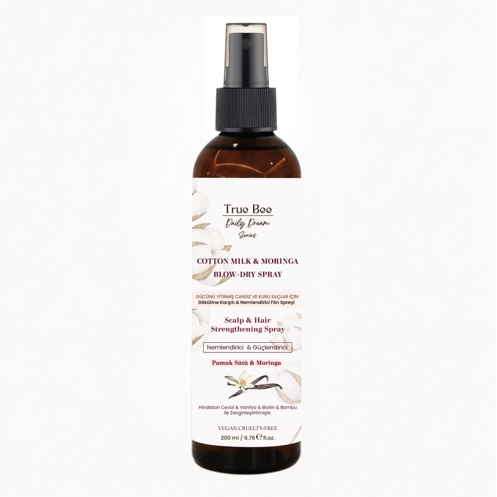 True Bee Cotton Milk & Moringa Leave-in Föhnspray 200 ml
