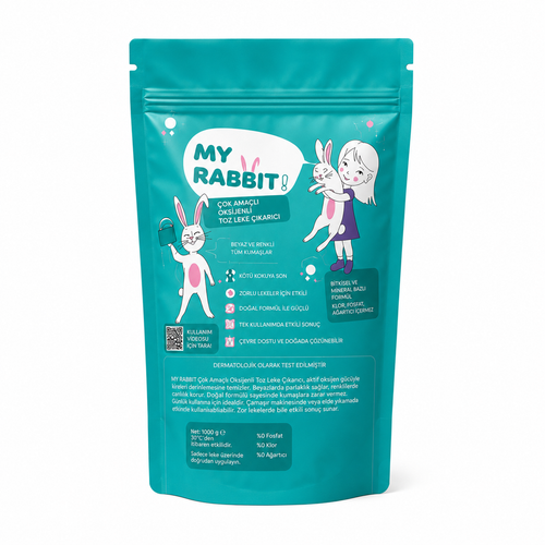 MY RABBIT! Actieve Zuurstof Vlekverwijderaar & Witmaker Poeder – Multifunctionele Reinigingspoeder