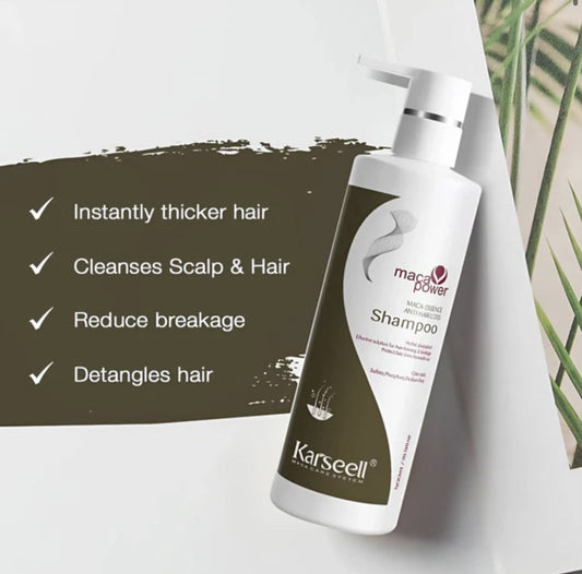 Karseell Maca Power Anti-Hair Loss Shampoo Voor Dikker en Voller Haar - 500 ml