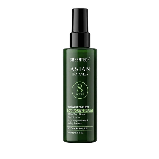 Greentech Asian Botanica Mugwort Hairspray – Two-Phase Leave-in Spray | Hittebescherming