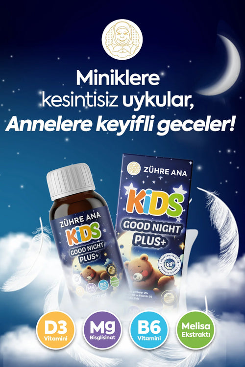 Zühre Ana Kids Good Night Plus Uyku Şurubu 150 ml | Voedingssupplement Aardbeiensmaak