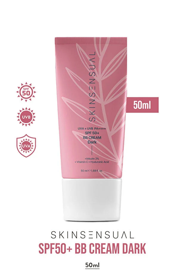 Skin Sensual BB Cream Dark – 50ml | SPF 50 PA++++ met Vitamine C & Arbutine