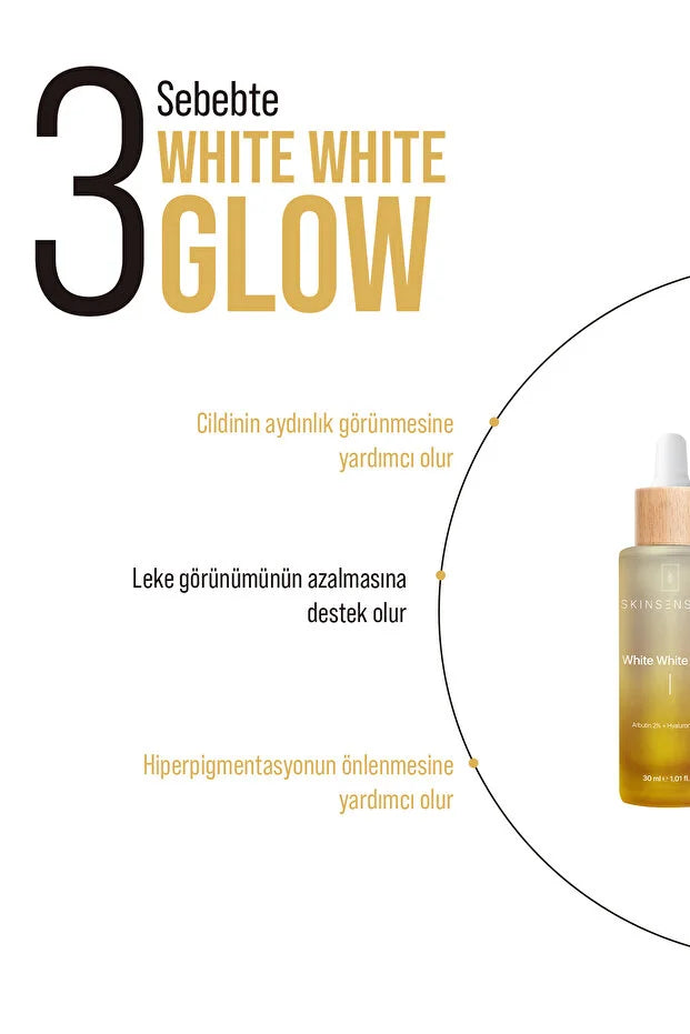 Skin Sensual White White Glow Spot Serum – 30ml | Alpha Arbutine & Hyaluronzuur
