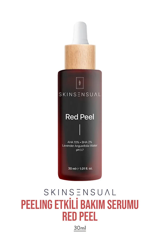 Skin Sensual Rood Peeling Serum – 30ml | AHA 10% & BHA 2% voor Huidvernieuwing