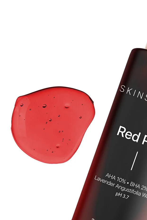 Skin Sensual Rood Peeling Serum – 30ml | AHA 10% & BHA 2% voor Huidvernieuwing