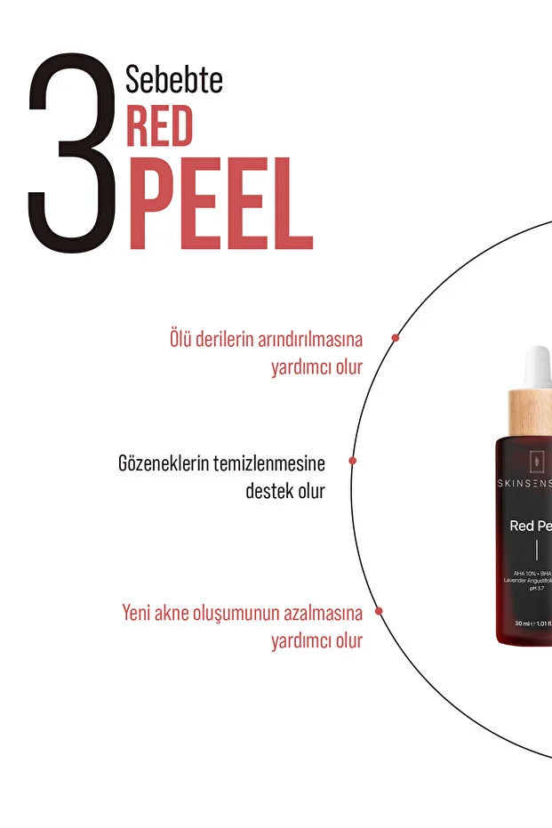Skin Sensual Rood Peeling Serum – 30ml | AHA 10% & BHA 2% voor Huidvernieuwing