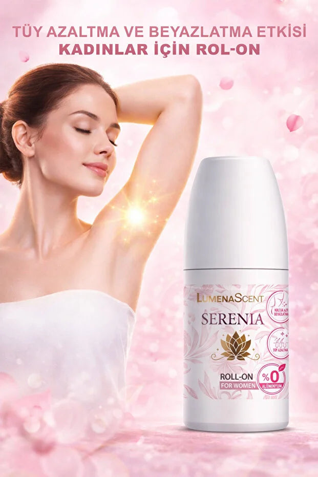 LumenaScent Serenia Roll-On Deodorant voor Vrouwen 50 ml – Aluminiumvrij – Ondersteunt Okselverzorging & Langdurige Frisheid