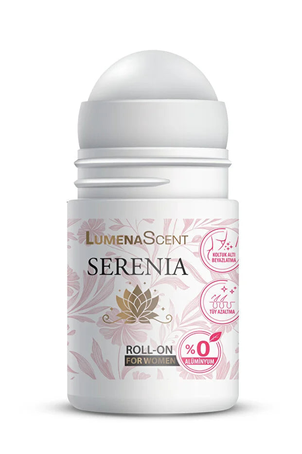LumenaScent Serenia Roll-On Deodorant voor Vrouwen 50 ml – Aluminiumvrij – Ondersteunt Okselverzorging & Langdurige Frisheid