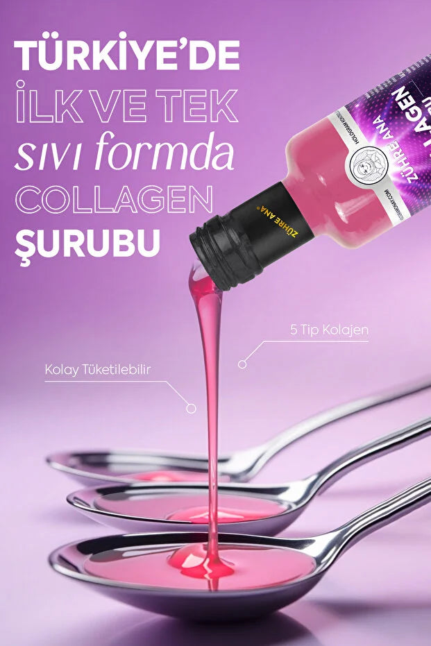 Zühre Ana® Collageen Siroop 250ml – 1000mg Collageenpeptiden | Bosvruchten