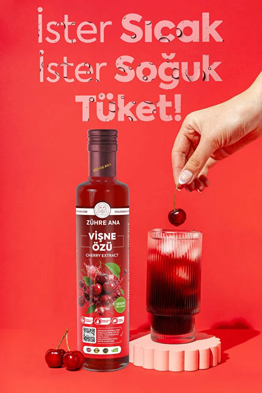Zühre Ana Vişne Özü – Natuurlijke Kersenextract Siroop 640g | Zonder Toegevoegde Suiker