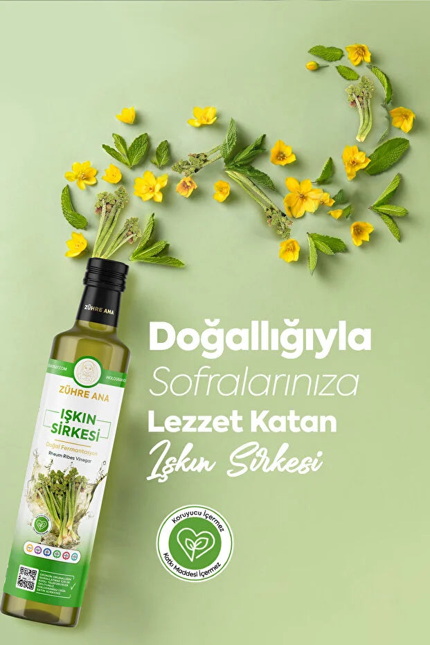 Zühre Ana Rabarberwortel Azijn (Rheum Ribes) – 500ml