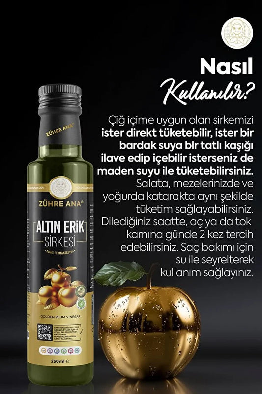 Zühre Ana Gouden Pruimenazijn 250 ml
