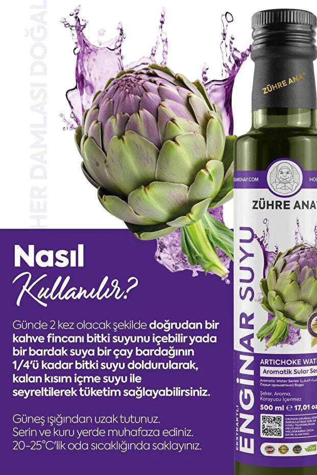 Zühre Ana Artisjokwater Extract 500 ml