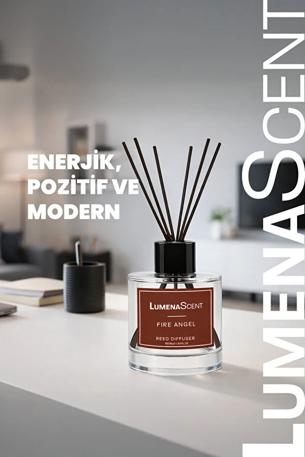 LumenaScent Fire Angel Reed Diffuser 100 ml – Luxe Geurstokjes
