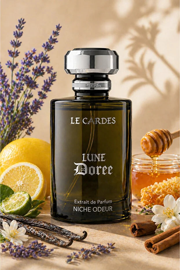 Le Cardes Lune Dorée Extrait de Parfum 100 ml – Luxe Herenparfum met Warme Oriëntaalse Geurnoten