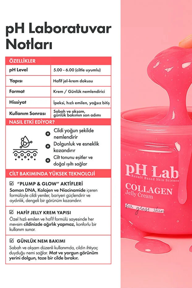 pH Lab - Collagen Jelly Cream 50 ml – Gezichtscrème met Collageen, Zalm-DNA en Niacinamide