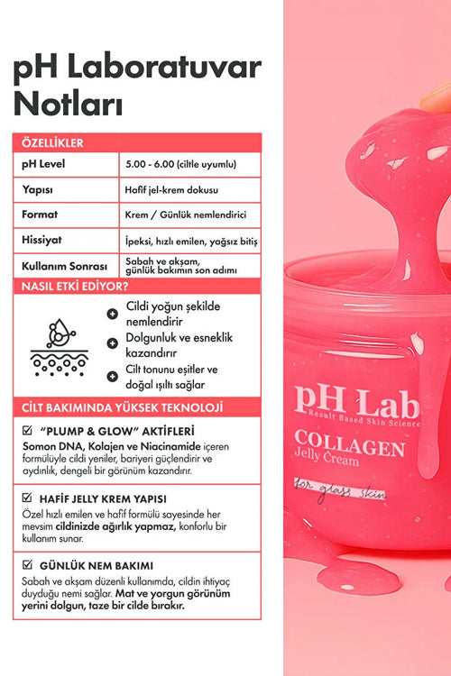 pH Lab - Collagen Jelly Cream 50 ml – Gezichtscrème met Collageen, Zalm-DNA en Niacinamide