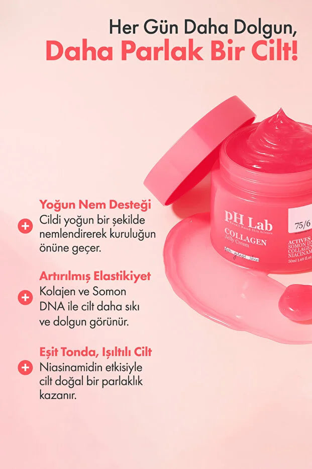 pH Lab - Collagen Jelly Cream 50 ml – Gezichtscrème met Collageen, Zalm-DNA en Niacinamide