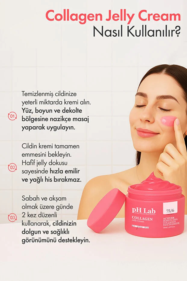 pH Lab - Collagen Jelly Cream 50 ml – Gezichtscrème met Collageen, Zalm-DNA en Niacinamide